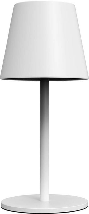 Produktbild: M-e modern-electronics LUNA-80W 41434 Akku-Tischlampe LED LED fest eingebaut 3W Wei&szlig;