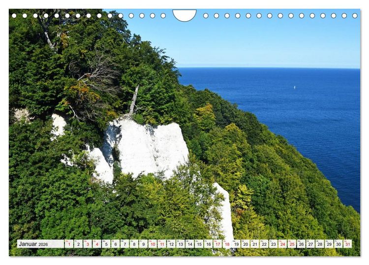 Produktbild: Sassnitz mit der Kreidek&uuml;ste (Wandkalender 2026 DIN A4 quer), CALVENDO Monatskalender