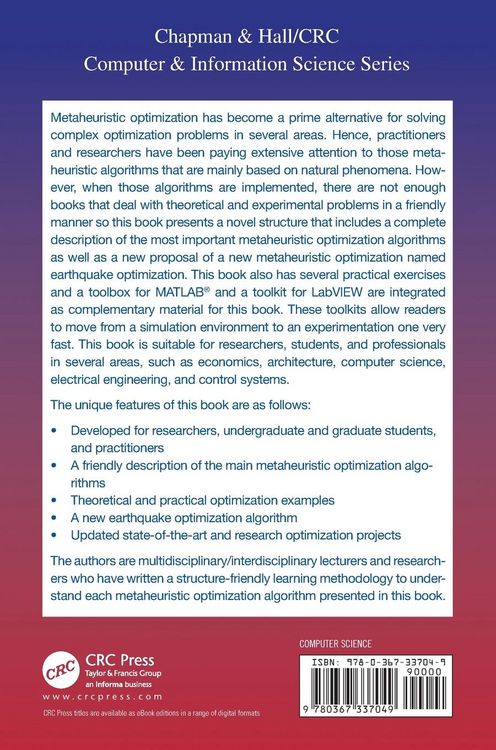 Produktbild: A Practical Approach to Metaheuristics using LabVIEW and MATLAB&reg;