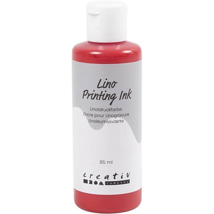 Produktbild: Creativ Company Linoldruckfarbe, Rot, 85 ml, 1 Fl&auml;schchen