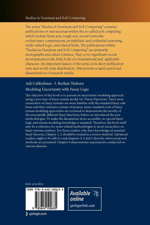 Produktbild: Modeling Uncertainty with Fuzzy Logic