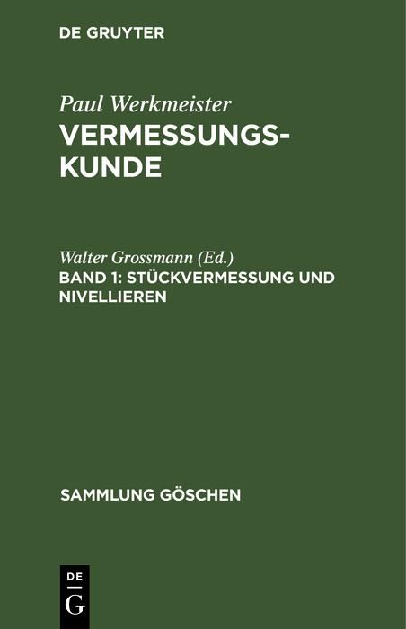 Produktbild: St&uuml;ckvermessung und Nivellieren