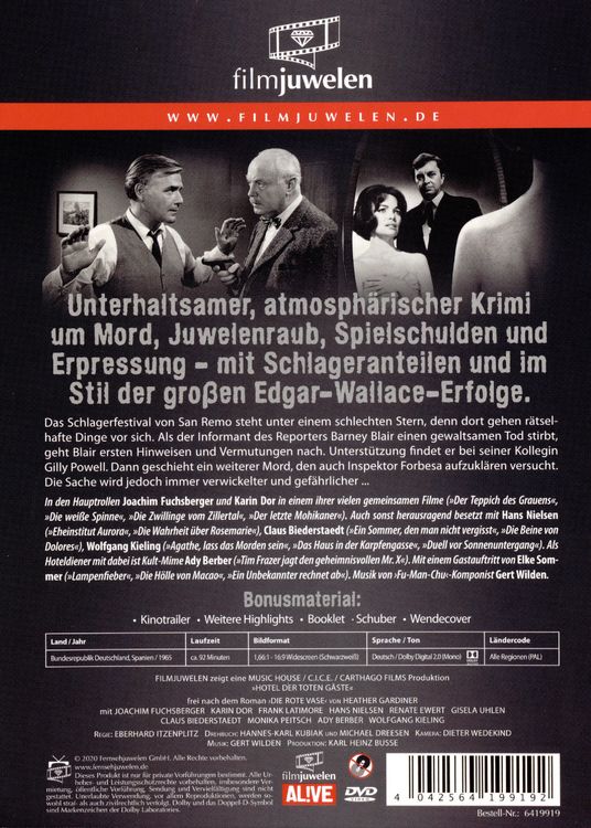 Produktbild: Hotel der toten G&auml;ste (Filmjuwelen)