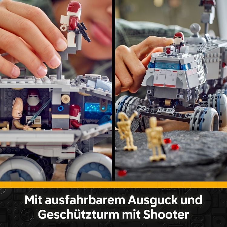 Produktbild: LEGO Star Wars 75413 Republikanischer Juggernaut, Lichtschwert, Fahrzeug