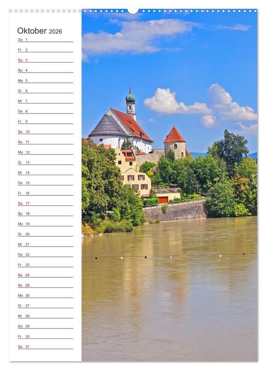 Produktbild: Auf dem Lechradweg - Zwischen Formarinsee und Landsberg am Lech (hochwertiger Premium Wandkalender 2026 DIN A2 hoch), Kunstdruck in Hochglanz