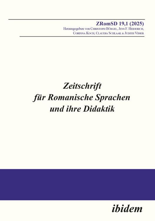 Produktbild: Zeitschrift f&uuml;r Romanische Sprachen und ihre Didaktik