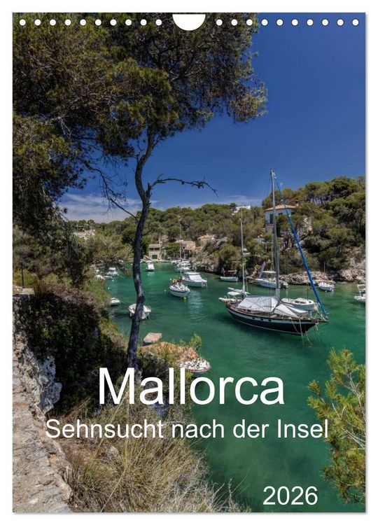 Produktbild: Mallorca - Sehnsucht nach der Insel (Wandkalender 2026 DIN A4 hoch), CALVENDO Monatskalender