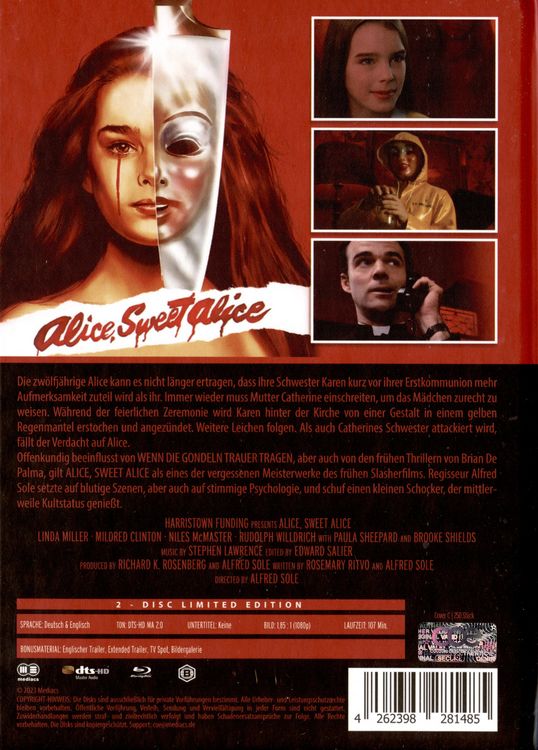 Produktbild: Alice, Sweet Alice - Mediabook - Cover C - Limited Edition (Blu-ray+DVD)
