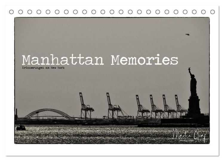 Produktbild: Manhattan Memories - Erinnerungen an New York (Tischkalender 2027 DIN A5 quer), CALVENDO Monatskalender