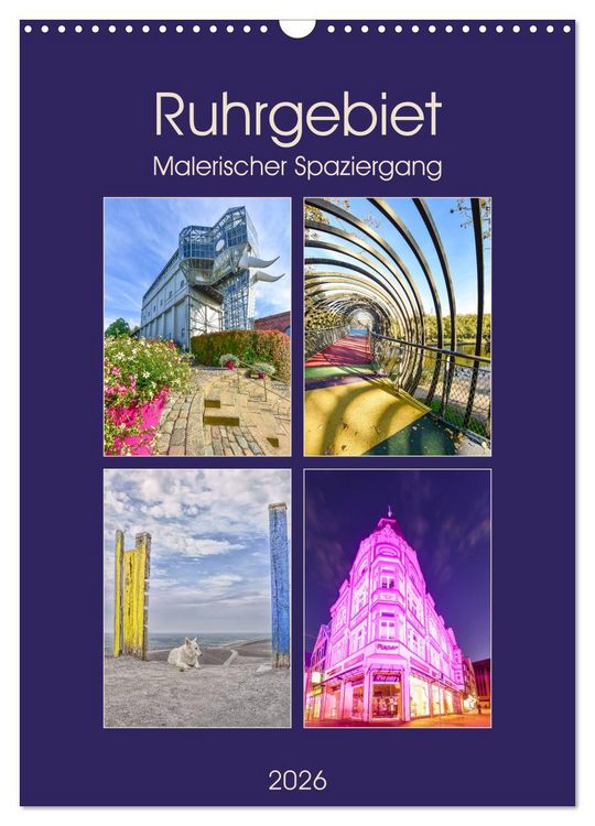 Produktbild: Ruhrgebiet - Malerischer Spaziergang (Wandkalender 2026 DIN A3 hoch), CALVENDO Monatskalender