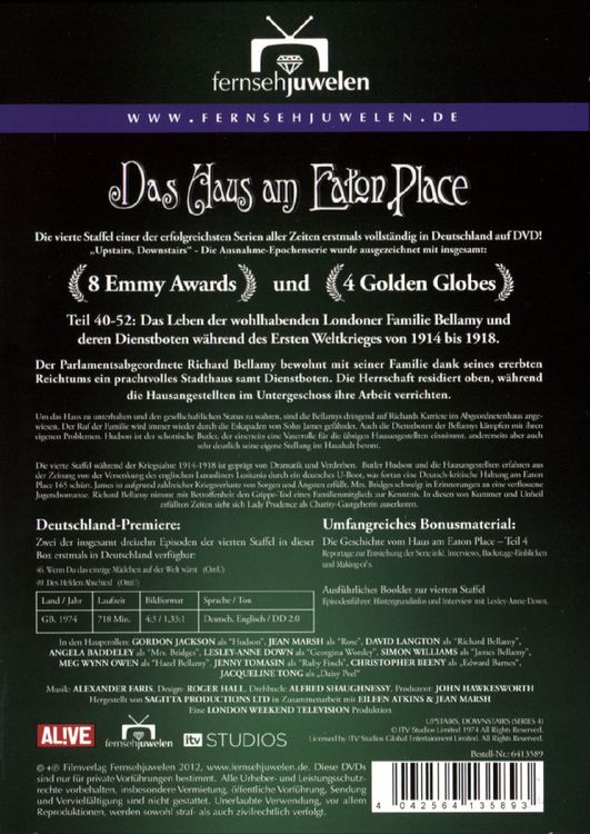 Produktbild: Das Haus am Eaton Place - Staffel 4 [4 DVDs]