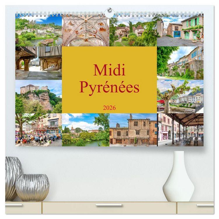 Produktbild: Midi-Pyr&eacute;n&eacute;es (hochwertiger Premium Wandkalender 2026 DIN A2 quer), Kunstdruck in Hochglanz