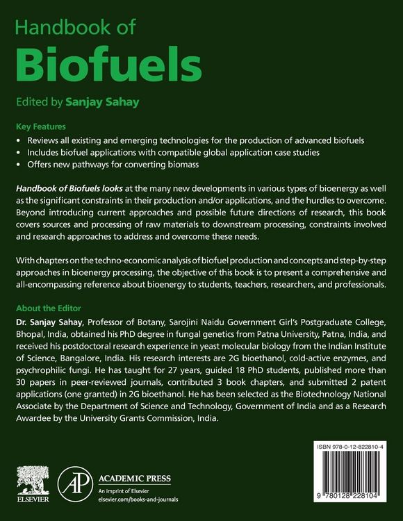 Produktbild: Handbook of Biofuels