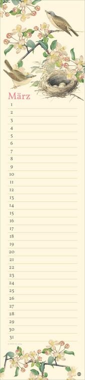 Produktbild: Edith Holden: Geburtstagskalender Langplaner