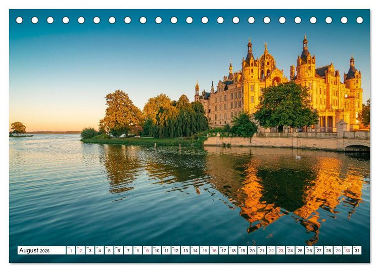 Produktbild: Traumhaftes Mecklenburg-Vorpommern (Tischkalender 2026 DIN A5 quer), CALVENDO Monatskalender
