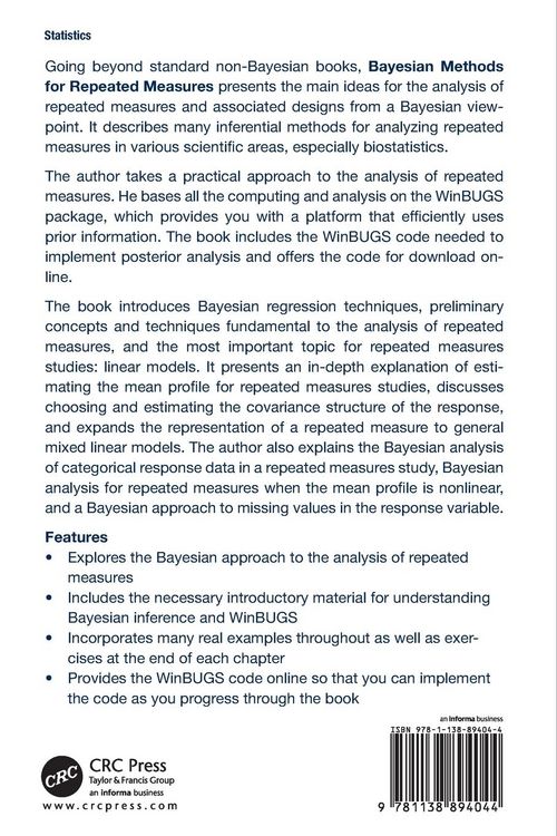 Produktbild: Bayesian Methods for Repeated Measures