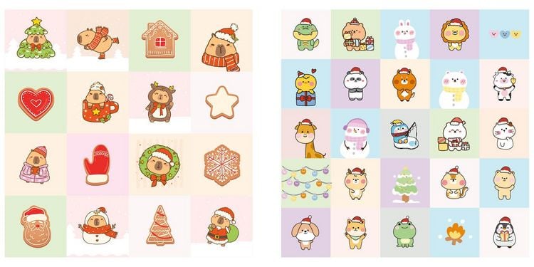 Produktbild: Sticker Love: Kawaii Christmas &ndash; &Uuml;ber 300 Etiketten und Aufkleber mit beschreibbarer Oberfl&auml;che