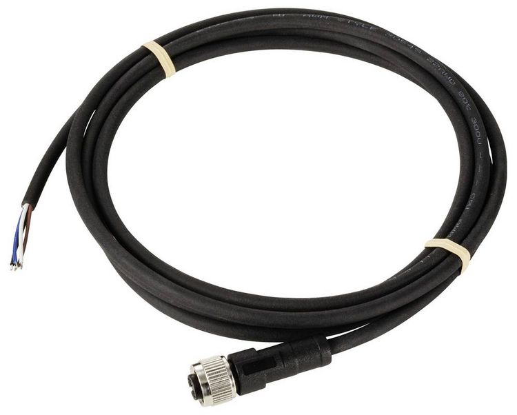 Produktbild: TRU COMPONENTS TC-12833224 Sensor-/Aktor-Anschlussleitung M12 Kupplung, gerade 10 m Polzahl Sensoren: 4 1 St.