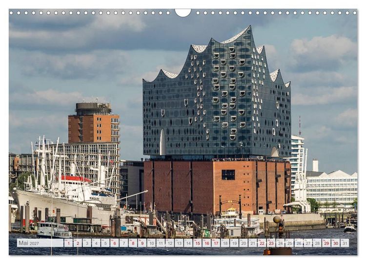 Produktbild: Hamburg. HafenCity, Kontorhausviertel und Speicherstadt. (Wandkalender 2027 DIN A3 quer), CALVENDO Monatskalender