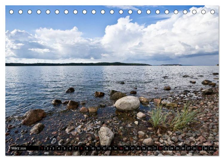 Produktbild: FINNLAND &ndash; Traumhafte Landschaften (CH - Version) (Tischkalender 2026 DIN A5 quer), CALVENDO Monatskalender