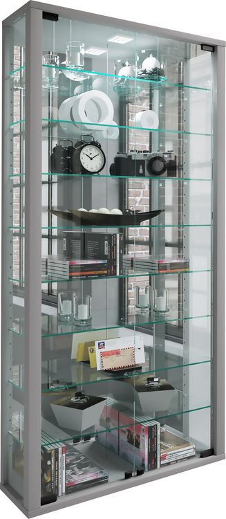 Produktbild: Wandvitrine Glasvitrine Vitrosa Maxi Spiegel