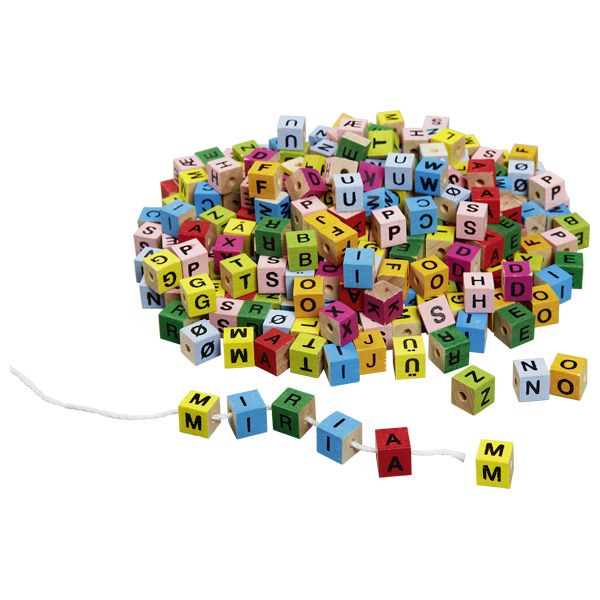 Produktbild: Buchstabenw&uuml;rfel, bunt, zum Aufziehen