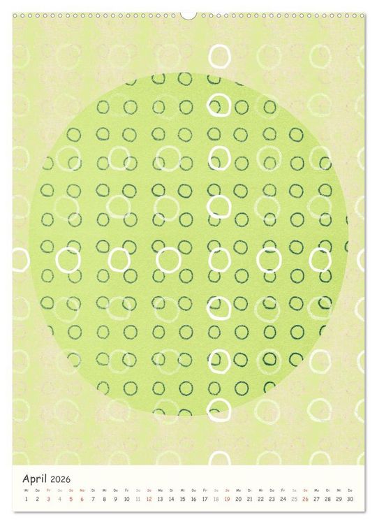 Produktbild: Punkt Punkt Punkt (Wandkalender 2026 DIN A2 hoch), CALVENDO Monatskalender