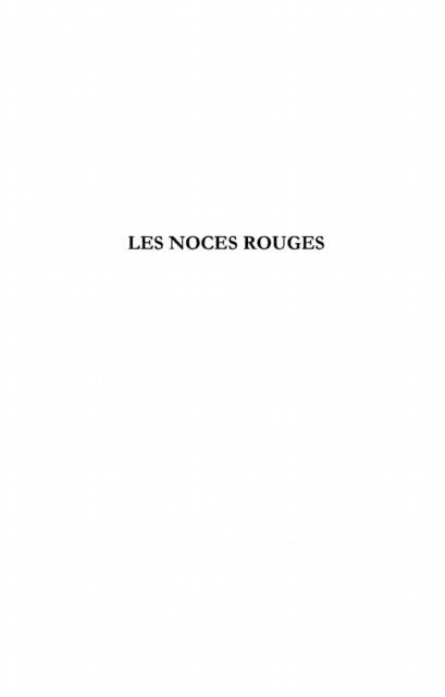 Produktbild: Noces rouges