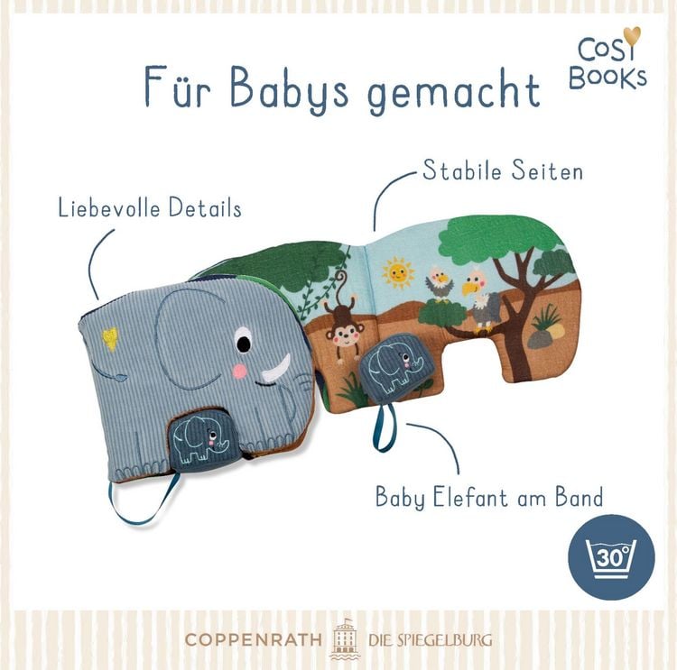 Produktbild: CosyBooks: Babys Spielbuch Kleiner Elefant