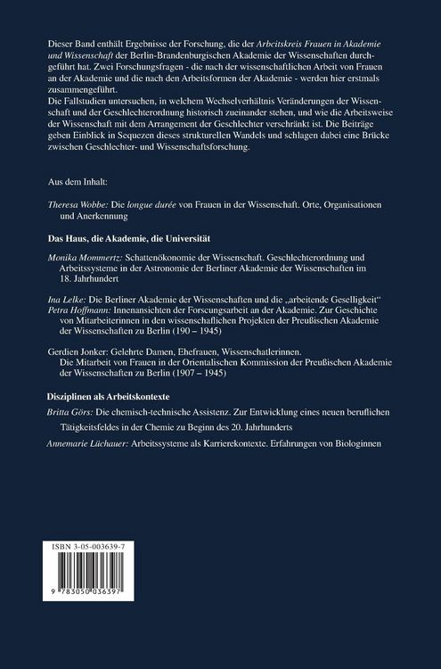 Produktbild: Frauen in Akademie und Wissenschaft