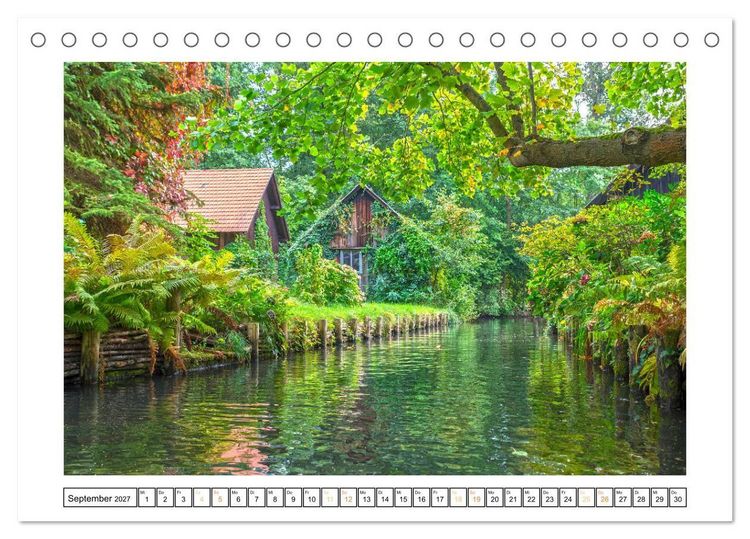 Produktbild: Spreewald Natur und Kulturlandschaft (Tischkalender 2027 DIN A5 quer), CALVENDO Monatskalender