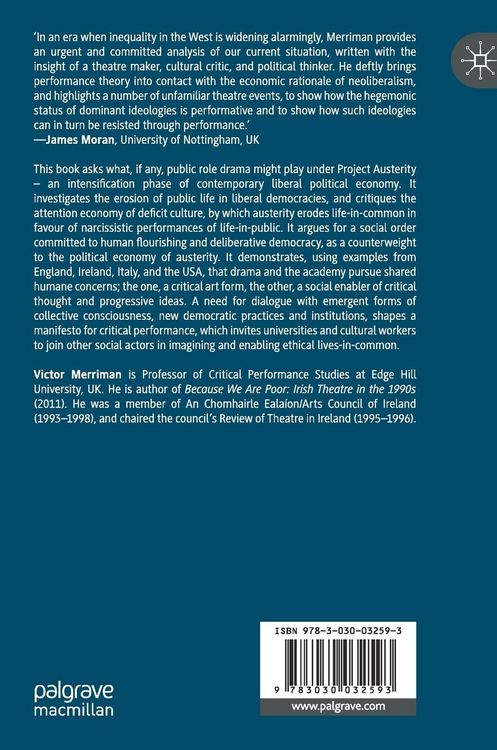 Produktbild: Austerity and the Public Role of Drama