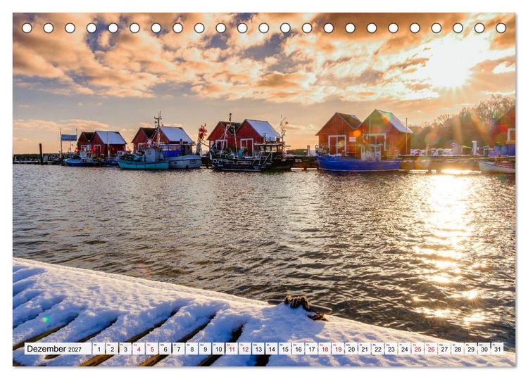 Produktbild: Die Ostsee im Winter (Tischkalender 2027 DIN A5 quer), CALVENDO Monatskalender