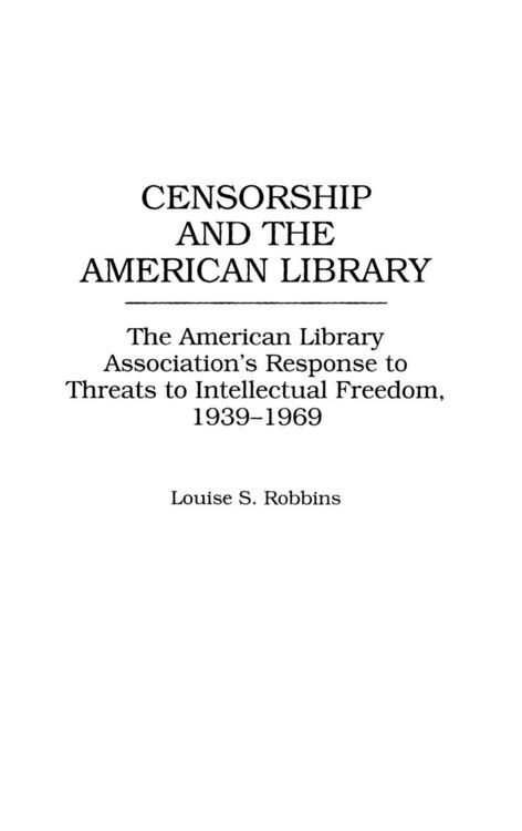 Produktbild: Censorship and the American Library