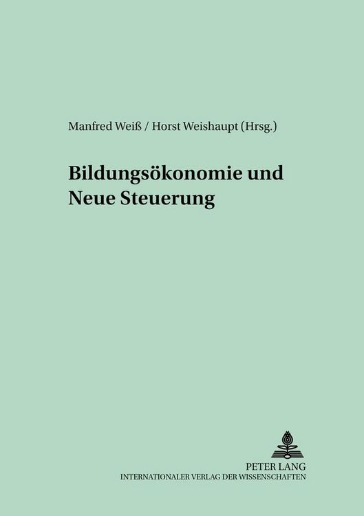 Produktbild: Bildungs&ouml;konomie und Neue Steuerung