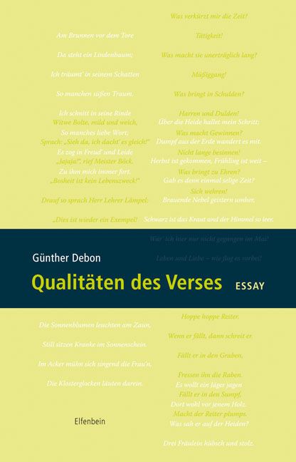 Produktbild: Qualit&auml;ten des Verses