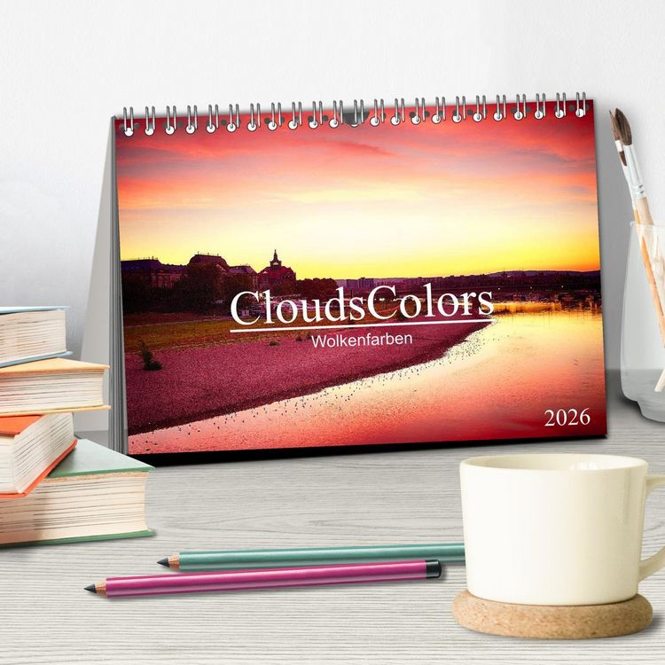 Produktbild: CloudsColors 2026 (Tischkalender 2026 DIN A5 quer), CALVENDO Monatskalender