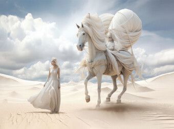 Produktbild: CALVENDO Puzzle Surrealismus trifft Pferdefans | 2000 Teile Lege-Gr&ouml;&szlig;e 90x67cm Foto-Puzzle f&uuml;r gl&uuml;ckliche Stunden
