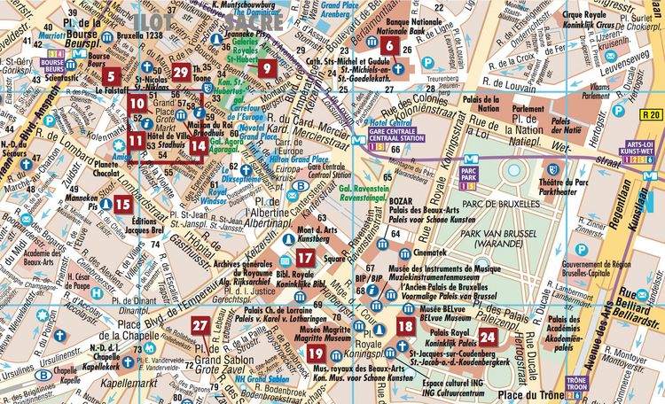 Produktbild: Brussels, Br&uuml;ssel, Borch Map