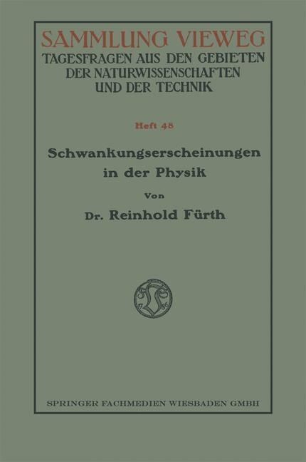 Produktbild: Schwankungserscheinungen in der Physik