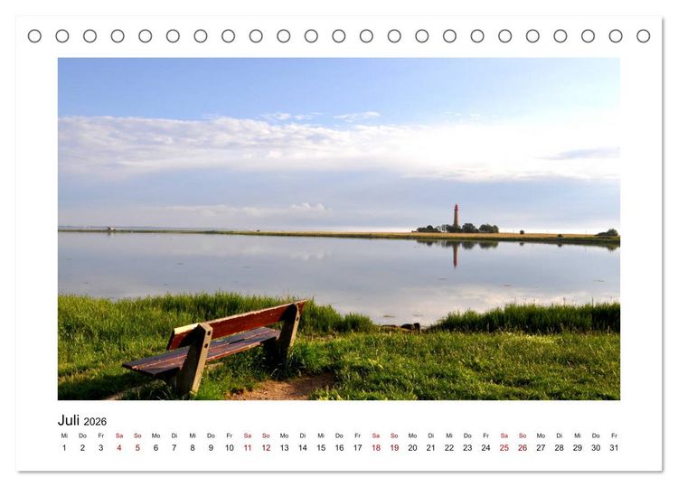 Produktbild: Fehmarn - Bewegende Momente (Tischkalender 2026 DIN A5 quer), CALVENDO Monatskalender