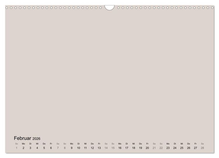Produktbild: DIY Bastel-Kalender -Erdige Pastell Farben- Zum Selbstgestalten (Wandkalender 2026 DIN A3 quer), CALVENDO Monatskalender