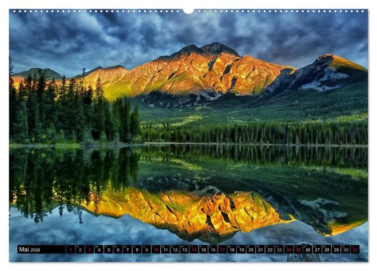 Produktbild: Kanada - Das Paradies f&uuml;r Entdecker (hochwertiger Premium Wandkalender 2026 DIN A2 quer), Kunstdruck in Hochglanz