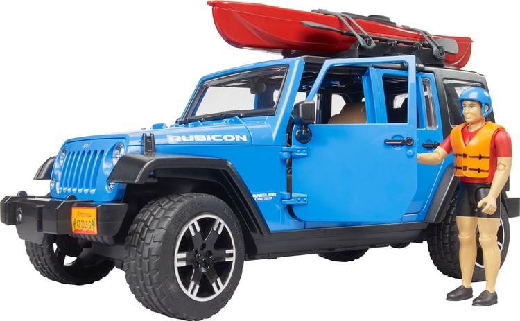 Produktbild: bruder 02529 Jeep Wrangler Rubicon Unlimited mit Kajak und Figur