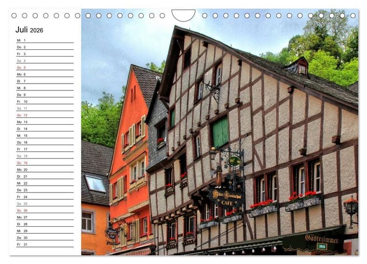 Produktbild: Eine Perle an der Mosel &ndash; Bernkastel-Kues (Wandkalender 2026 DIN A4 quer), CALVENDO Monatskalender