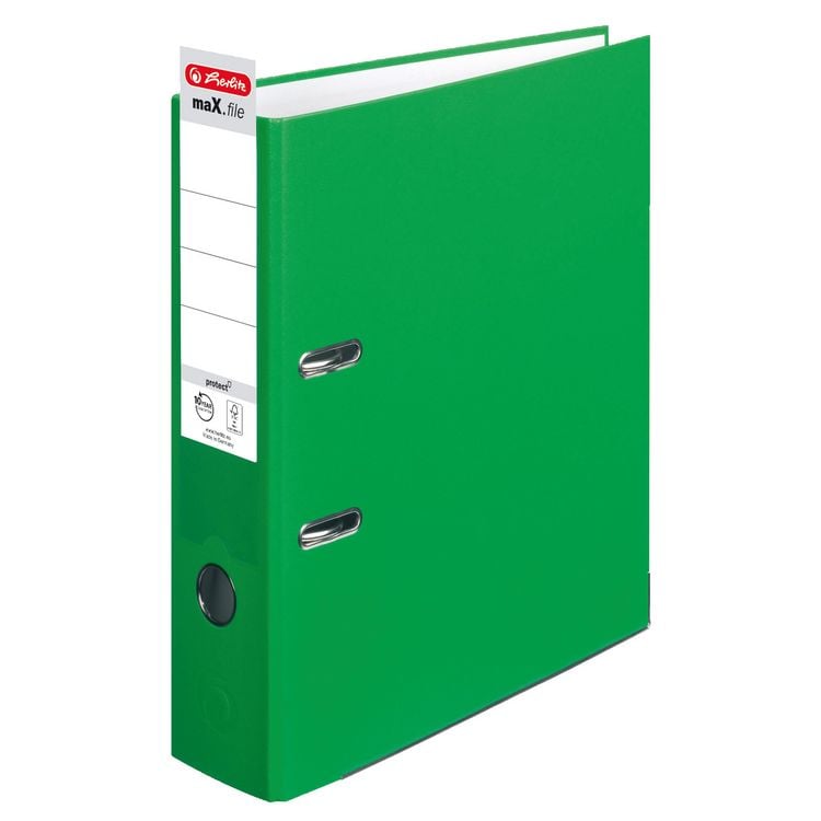 Produktbild: Herlitz Ordner maX.file protect A4 8cm hellgr&uuml;n