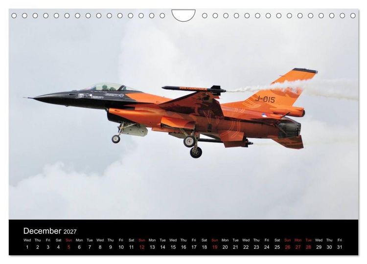 Produktbild: General Dynamics F-16 Fighting Falcon (Wall Calendar 2027 DIN A4 landscape), CALVENDO 12 Month Wall Calendar