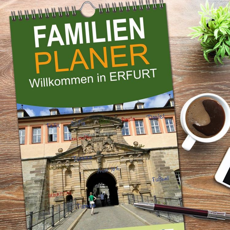Produktbild: Familienplaner 2026 - Willkommen in ERFURT mit 5 Spalten (Wandkalender, 21 x 45 cm) CALVENDO