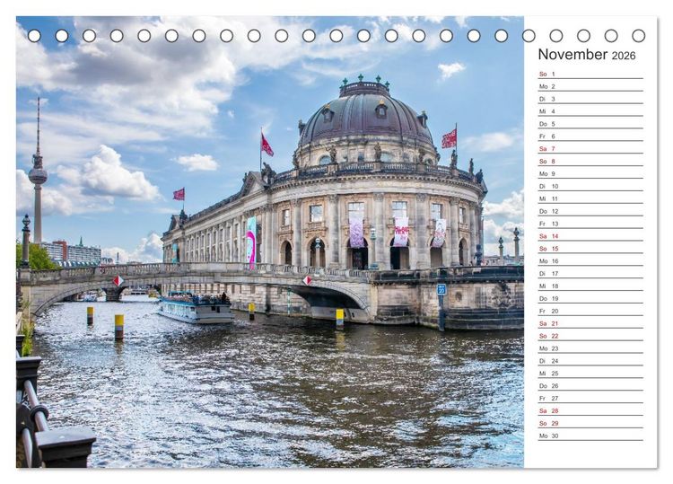 Produktbild: Berlin-Zentrum - Der Planer (Tischkalender 2026 DIN A5 quer), CALVENDO Monatskalender