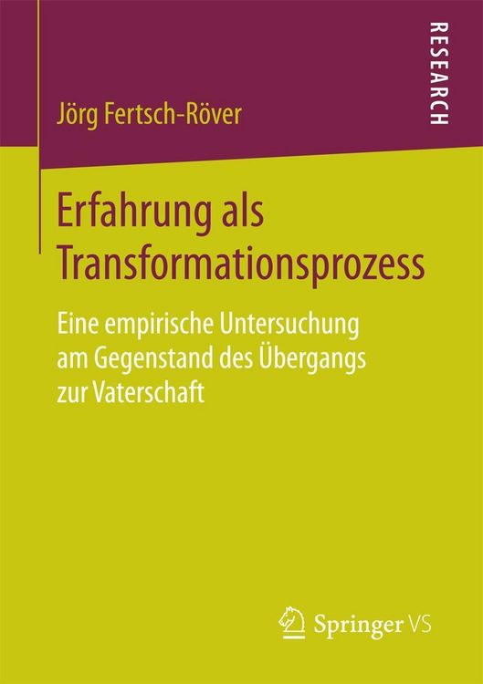 Produktbild: Erfahrung als Transformationsprozess
